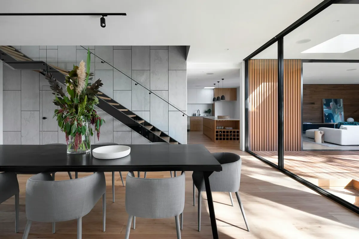 Bright, carefully finished living room in a well-kept rental property